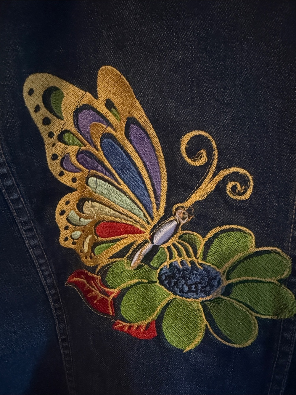 GAP Blue Denim Jean Jacket with Button Front